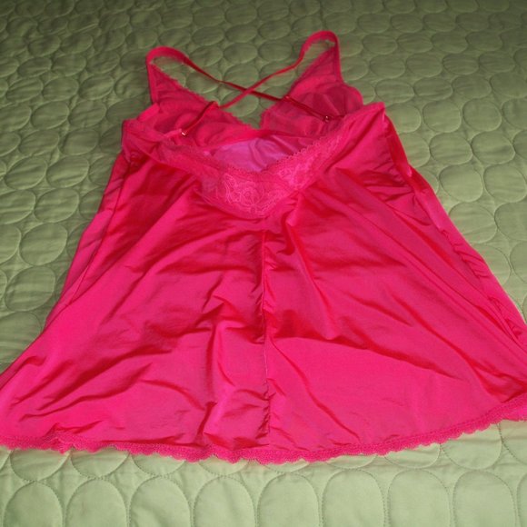 Victoria's Secret Rose Color Nightgown with Lacy - Picture 11 of 16
